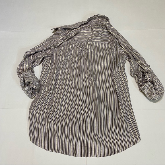 24. ⭐️ Express Purple and Gold Striped Shirt - Picture 7 of 7